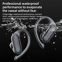 Écouteurs intra-auriculaires sans fil A520 de haute qualité avec crochets d'oreille, Bluetooth 5.3, sportifs, TWS, étanches IPX-7, affichage numérique