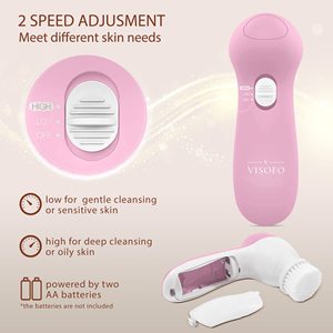 Masseur facial 5 en 1 <span class=keywords><strong>pour</strong></span> le soin de la peau, nettoyeur facial électrique, <span class=keywords><strong>brosse</strong></span> <span class=keywords><strong>nettoyante</strong></span> <span class=keywords><strong>pour</strong></span> le corps, outil de massage, <span class=keywords><strong>brosse</strong></span> <span class=keywords><strong>nettoyante</strong></span> <span class=keywords><strong>pour</strong></span> le <span class=keywords><strong>visage</strong></span> - Product Image 3