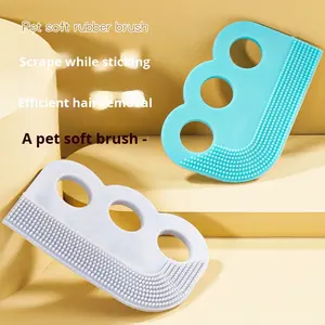 Wholesale Pet <b>Hair</b> Remover <b>Brush</b> Double Sides Sticking Scraping Tool Soft Rubber with Holes <b>for</b> <b>Carpet</b> Fur Efficient Reusable - Product Image 4