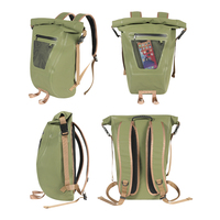 Sac étanche étanche avec pochette détachable Oem personnalisé 20l Camping et randonnée Accessoires Pvc Roll Top Dry Bag Sac à dos