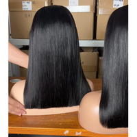 Perruque Bob Carré Vietnamien Kim avec Fermeture en Tulle 2x6, Perruques Cheveux Humains Lisses Baguette, Perruques Cheveux Humains avec Tulle Frontale HD pour Femmes Noires