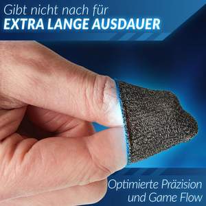 Fundas de dedo de fibra plateada, logotipo personalizable, adecuado para juegos móviles PUBG <span class=keywords><strong>Cod</strong></span>, transpirable, a prueba de sudor y súper sensible - Product Image 5