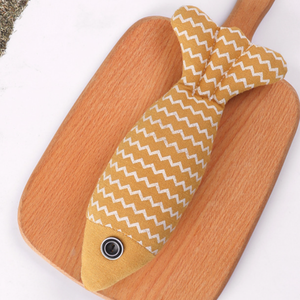 Recién llegado, juguete para masticar mascotas en forma de pez, juguete para gatos de hierba gatera con muñeca de arpillera para gatos, juguetes para masticar mascotas de mordida dura - Product Image 5