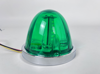 Feu de position latéral LED rotatif et clignotant 12V 24V en plastique, type pastèque, pour camion et remorque