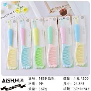 AISHU Cartoon Hair <b>Comb</b> 21x5 Plastic Portable Exquisite Hair Care <b>Comb</b> For Home Use - Product Image 4