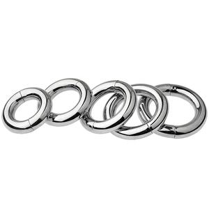 Anillos de Aro Segmentados con Bisagras de Titanio ASTM F136 Hipoalergénicos Unisex para <span class=keywords><strong>Piercing</strong></span> de Nariz, Ligeros, Antideslustre, Lisos y de Gran Tamaño - Product Image 3
