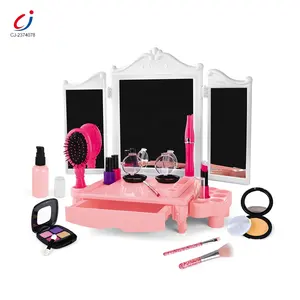 Chengji лучшая модная красивая пластиковая игрушка для девочек, игрушки для макияжа, ролевые Игрушки для девочек, набор для макияжа с зеркальной игрушкой