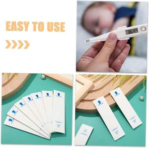 100 pièces manchons de thermomètre numérique couvertures universelles de compteur de température pour usage domestique clinique adapté à un usage industriel domestique - Product Image 2