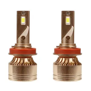 Minilâmpada de farol automotivo super brilhante, lâmpada led com farol de alta potência para carro 50w h11 h7 h13 9005 9007