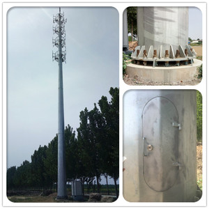 BTS Viễn Thông thép monopole Road GSM Antenna cực ống tháp - Product Image 3
