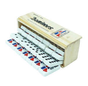 <span class=keywords><strong>Dominos</strong></span> gravés fabriqués par le fabricant, point de départ Porto Rico, <span class=keywords><strong>drapeau</strong></span> dominicain, double six, mélamine écologique, boîte de couleur - Product Image 3