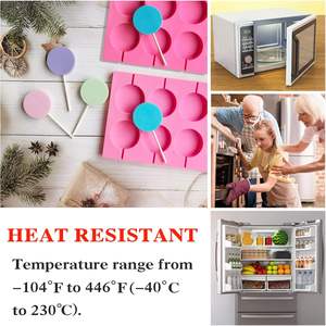 Molde de Silicona Antiadherente Libre de BPA para Caramelos Duros, Molde Redondo para Piruletas, Molde para Decoración de Pasteles de Chocolate - Product Image 3