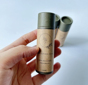 หลอดกระดาษคราฟท์แบบรีไซเคิลได้พร้อมพิมพ์ลายตามสั่ง บรรจุภัณฑ์เปล่าสำหรับน้ำหอมแบบแข็ง ลิปสติก และผลิตภัณฑ์ระงับกลิ่นกาย - Product Image 6