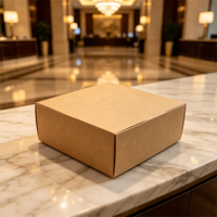 Maßgefertigte Kraftpapier-Kuchenbox mit Druck, Starre Box mit Innenteiler für Fünf-Sterne-Hotel-Bäckerei
