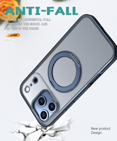 Coque de téléphone en TPU et PC avec béquille magnétique anti-chute renforcée pour 15 16 17 Pro Max, pliable, durable, anti-rayures, anti-poussière