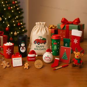 Bolsas de Regalo Navideñas Personalizadas, Artículos Promocionales Sostenibles con Logotipo Personalizado, Obsequios para Eventos de Agradecimiento a Clientes - Product Image 3