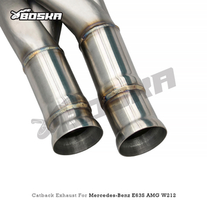 ท่อไอเสีย Catback พร้อมท่อ Z สำหรับ Mercedes-Benz E63/E63S AMG W212 ปี 2008-2013 Boska Racing SUS304 ท่อไอเสียแบบวาล์วอิเล็กทรอนิกส์ - Product Image 6