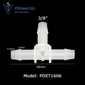 ZDVseal мини-3/16 "4,8 мм Т-образный пластиковый шланг с зазубриной, соединительная муфта для плавного трехстороннего тройника - Product Image 6