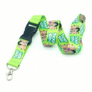 Golden Supplier Orange Jacquard Bamboo <b>Id</b> Card <b>Holder</b> Wallet Rhinestone Work <b>Id</b> Card Lanyard With Woven Keychain - Product Image 4