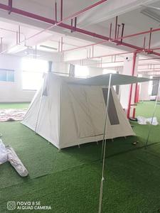 ราคาโรงงานเต็นท์สปริงบาร์สีเขียวอ่อนในสต็อกผ้าใบ 210gsm 10ft * 10ft เต็นท์ตั้งแคมป์ - Product Image 2
