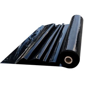 Geomembrana de <span class=keywords><strong>Polietileno</strong></span> de Alta Densidad (HDPE) Personalizada, Membrana Impermeable de 300 Micras, Lámina Negra Lisa para Barrera de Vapor en Sótanos - Product Image 1