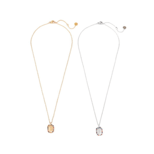 Collana con Ciondolo a B in Oro, Argento e Acciaio 45432 - Product Image 2