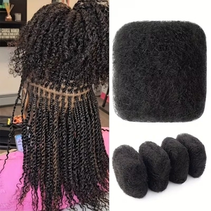 <span class=keywords><strong>Capelli</strong></span> Umani Qvr Grezzi Non Trattati 100% <span class=keywords><strong>Afro</strong></span> Kinky <span class=keywords><strong>Ricci</strong></span> per Intrecciare, Extension per Dreadlock, 100g - Product Image 1