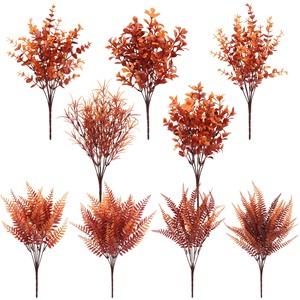 Bouquet d'eucalyptus artificiel Guanyi pour l'automne, en plastique, pour décoration extérieure, maison, mariage, 150 cm - Product Image 2