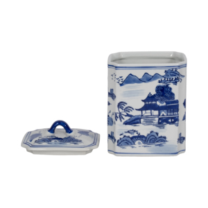 Vaso in ceramica con coperchio, decorativo, per fiori, per casa, soggiorno, camera da letto, ufficio. - Product Image 4