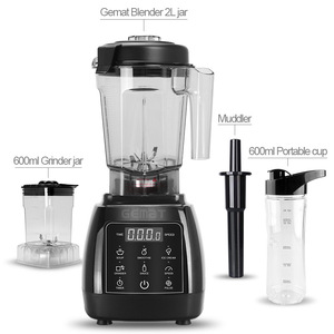 Licuadora Multifuncional con Pantalla Táctil de 200g, para Hacer Smoothies, Picar Hielo y Moler Carne - Product Image 5