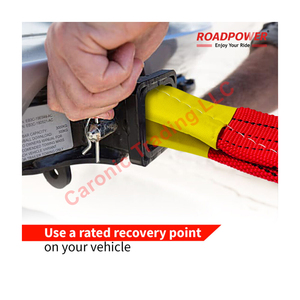 Roadpower nặng kéo dây đỏ 100mm * 8m 4 tấn với độ bền cao và sợi bền hoàn hảo cho off-road phục hồi - Product Image 5
