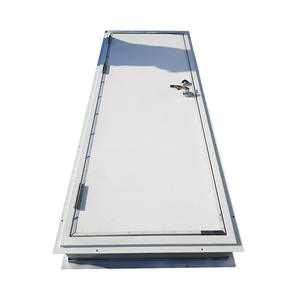 Puerta Cortafuego de Acero Inoxidable de Una Hoja Suministrada por el Fabricante, Puerta de Escape de Incendios de Ingeniería de Vidrio para Centro Comercial, Sala de Estar, Vestíbulo - Product Image 1