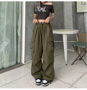 Женские брюки-карго с завышенной талией - Product Image 4