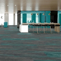 Dalles de moquette commerciales de luxe 2023, personnalisées, à poils bouclés, pour bureaux et espaces de travail, carrées 250 x 1000, orange et colorées