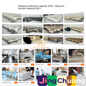 Module d'angle haut <span class=keywords><strong>de</strong></span> gamme <span class=keywords><strong>de</strong></span> luxe léger pour salon d'appartement, en tissu, pour grande <span class=keywords><strong>villa</strong></span> neuve, idéal pour hall d'exposition - Product Image 3