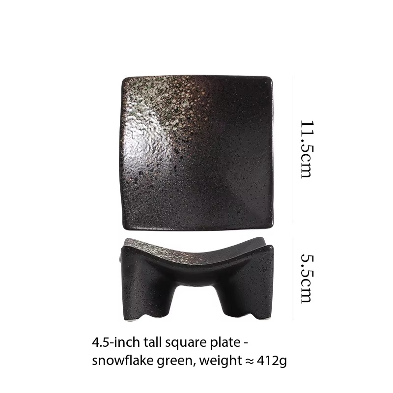 plato de cuatro patas-copo de nieve verde