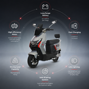 Motos électriques cruiser pour adultes de haute qualité à vendre, 2 roues, certificat CEE, 72V 2000W - Product Image 3
