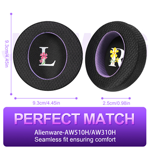 Per alieno Alienware Cover <span class=keywords><strong>cuffia</strong></span> AW310H paraorecchie AW510H <span class=keywords><strong>cuffia</strong></span> AW988 magico ghiaccio panno di <span class=keywords><strong>seta</strong></span> auricolari <span class=keywords><strong>in</strong></span> schiuma - Product Image 4