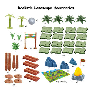 Modèle de décoration de table en PVC de dinosaure du parc jurassique, cadeaux de collection pour enfants, ensemble de jouets de dinosaures sauvages en PVC de la forêt, jouet en plastique - Product Image 5