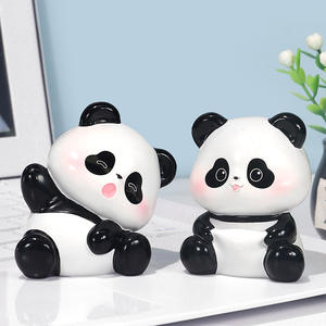 Figura Decorativa de <span class=keywords><strong>Panda</strong></span> de Resina, Linda, Promocional de Fábrica, Artesanía de Simulación, Adorno para el Hogar, Oficina, Escritorio, Regalo para Niños - Product Image 4