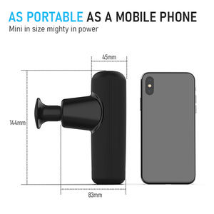 Nuovo Design portatile silenzioso a percussione ricaricabile per alleviare i dolori di rilassamento piccola vibrazione portatile Mini pistola per massaggio muscolare - Product Image 3