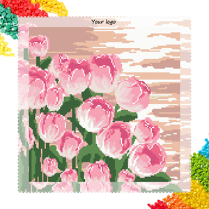 Pittura Diamante 5D Tulipano Rosa, Kit Completo Fai da Te, Arte Floreale per Decorazioni Casa - Product Image 1