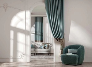 <span class=keywords><strong>Rideau</strong></span> de valance brodé en tulle rouge, bleu, rouge, or, fenêtre de <span class=keywords><strong>salon</strong></span>, de maison, très bon marché, 1 pièce - Product Image 5