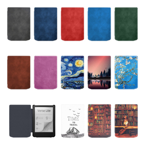 Étui en cuir PU à fermeture magnétique avec fonction veille/réveil automatique pour Pocketbook Verse Lite PB619/PB629/PB634, motifs personnalisés, ajouter un LOGO - Product Image 1