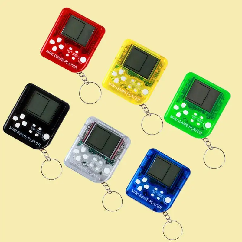 Cute Many Colors Mini Children Retro Nostalgic Toys Stand Alone Handheld Game Console Game Console Keychain