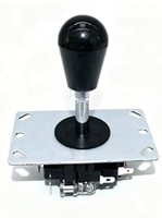 Manette de jeu d'arcade transparente multicolore pour machine de jeu de combat et cabinet DIY