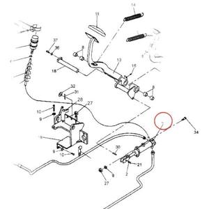 Maître-cylindre de frein Doosan pour chariot élévateur diesel D20G D25G D30G, pièce de pompe en acier SC0001380 - Product Image 1