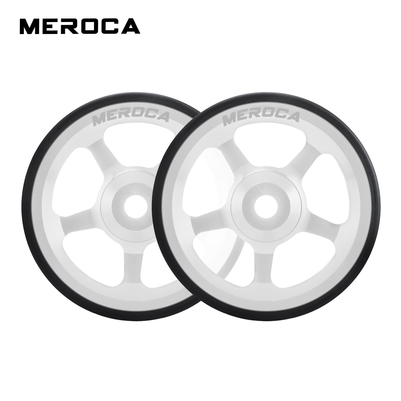 Easy wheel silver (one pair)