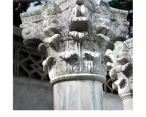 Новый дизайн интерьера каменный Мраморный Столб символизированный Римский Коринфский колонны для виллы bluidling