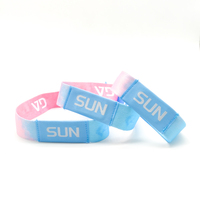 Gratis sampel gelang kain rfid tenun gelang kain rfid untuk tiket konser